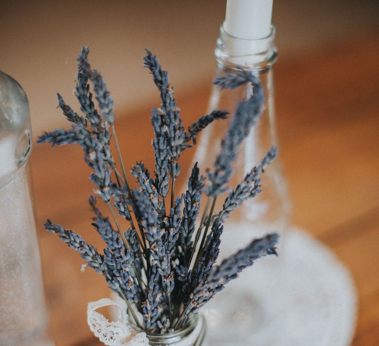 Dired Lavender Sprigs in Jars