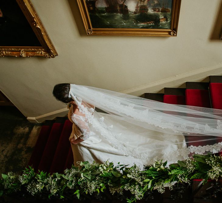 Bride in Bespoke Wedding Dress