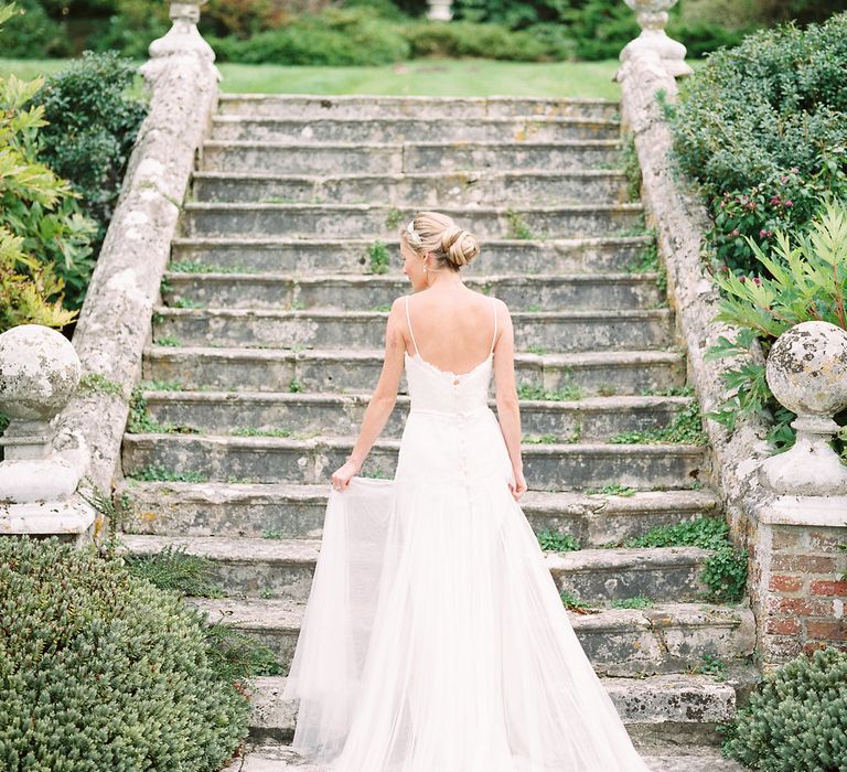 Bridal Hair, Make Up & Accessories by Victoria Fergusson | Naomi Neoh Bridal Gowns | Opulent Wedding Inspiration at Warmwell House in Dorset with Rich colour Palette Planned by Kelly Chandler | Imogen Xiana Photography | Gorgeous Films