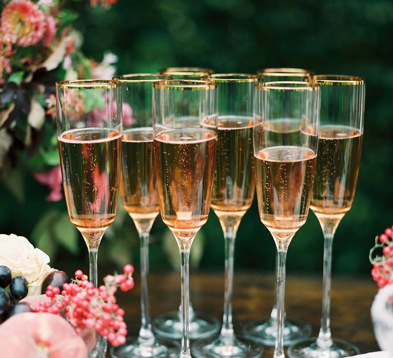 Drink & Cake Station | Opulent Wedding Inspiration at Warmwell House in Dorset with Rich colour Palette Planned by Kelly Chandler | Imogen Xiana Photography | Gorgeous Films