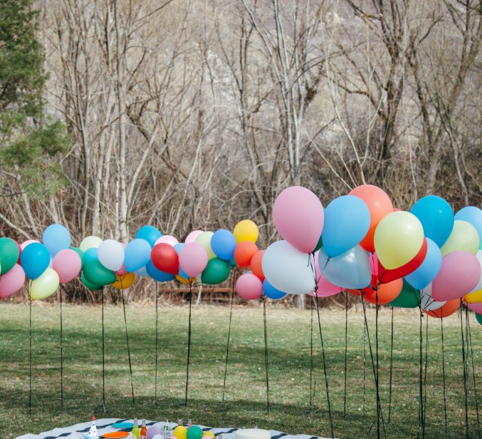 Epic Balloon Picnic For Little Ones At Weddings