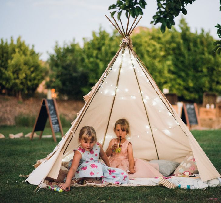 Tipi For Little Ones At Wedding