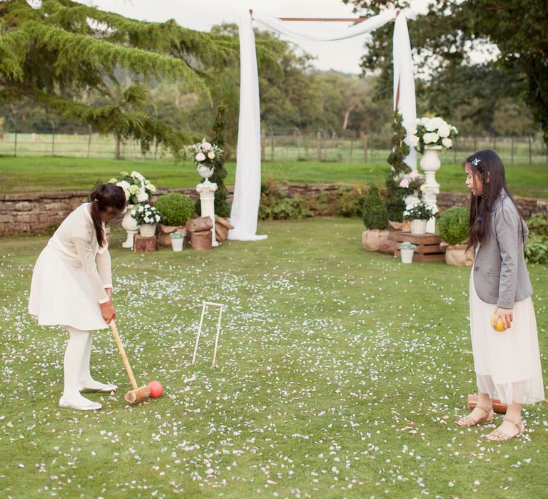 Croquet On Lawn For Wedding Guests