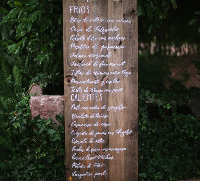 Rustic Wooden Menu Sign