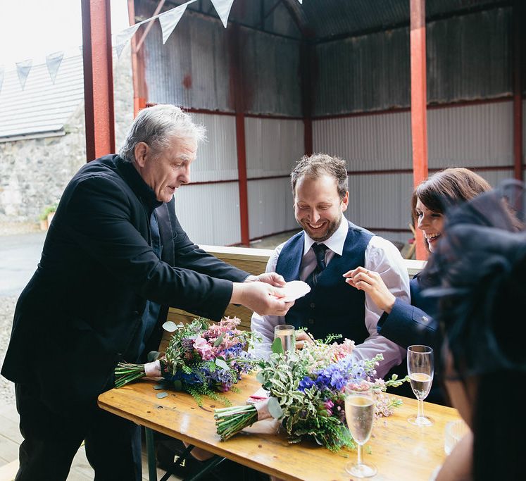 Scottish Wedding At Dalduff Ayreshire With Bride In Ellis Bridals Gown & Bridesmaids In For Her & For Him With Images From Mirrorbox Collective