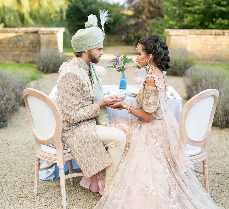 Pastel English Countryside Asian Fusion Wedding Inspiration