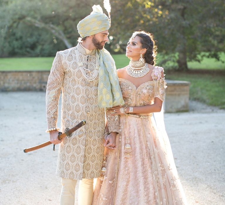 Pastel English Countryside Asian Fusion Wedding Inspiration