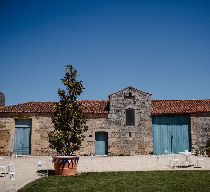 French Destination Wedding With Ceremony In France At The Local Marie With Bride In Watters & Images From Frankee Victoria Photography