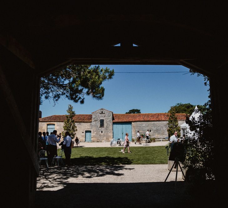 French Destination Wedding With Ceremony In France At The Local Marie With Bride In Watters & Images From Frankee Victoria Photography