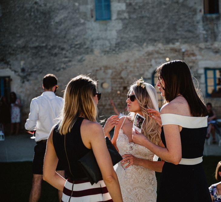 French Destination Wedding With Ceremony In France At The Local Marie With Bride In Watters & Images From Frankee Victoria Photography