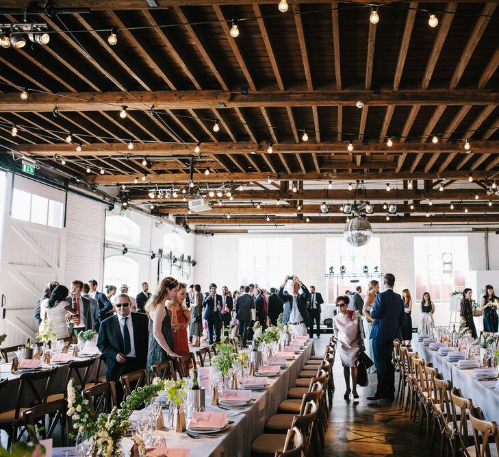 Trinity Buoy Wharf Wedding With Bride In Otaduy And Planning By Liz Linkleter Events Flowers By Grace And Thorn Images From My Beautiful Bride Photography