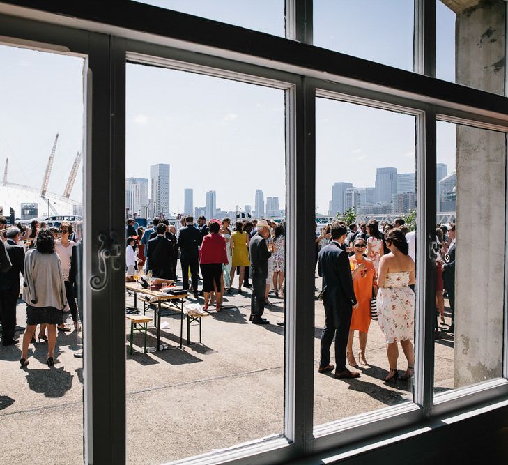 Trinity Buoy Wharf Wedding With Bride In Otaduy And Planning By Liz Linkleter Events Flowers By Grace And Thorn Images From My Beautiful Bride Photography