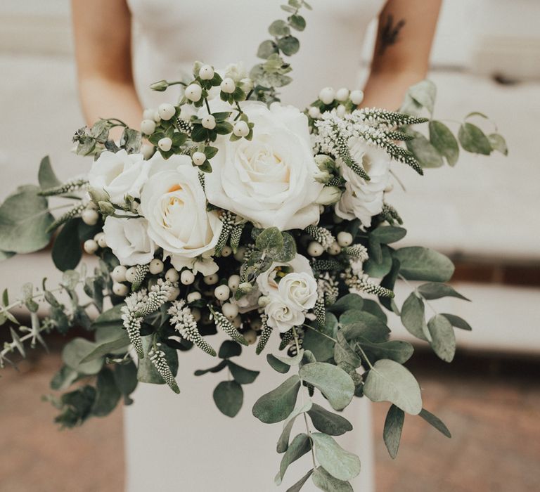 All White Wedding Flowers