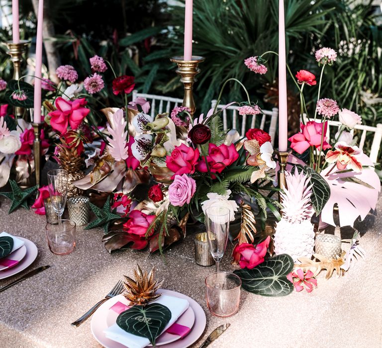 Bright Pink & Botanicals Wedding Inspiration Shoot From Sefton Park Palm House