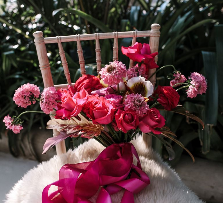 Bright Pink & Botanicals Wedding Inspiration Shoot From Sefton Park Palm House