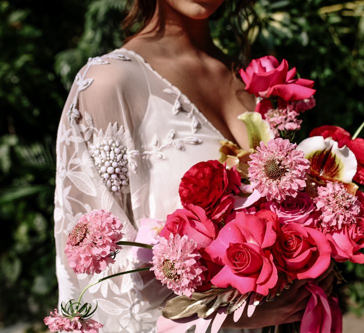 Bright Pink & Botanicals Wedding Inspiration Shoot From Sefton Park Palm House