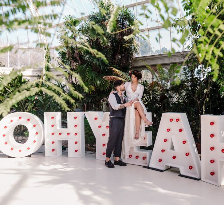 Bright Pink & Botanicals Wedding Inspiration Shoot From Sefton Park Palm House