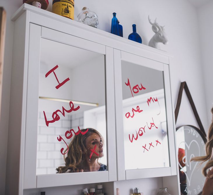 Love Notes Written on the Mirror