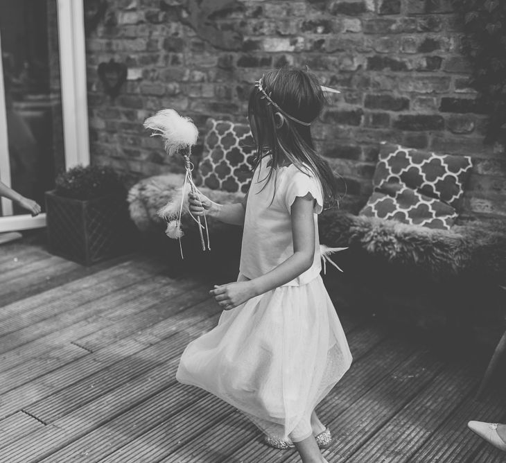 Flower Girls in Tulle Marks and Spencer Skirts