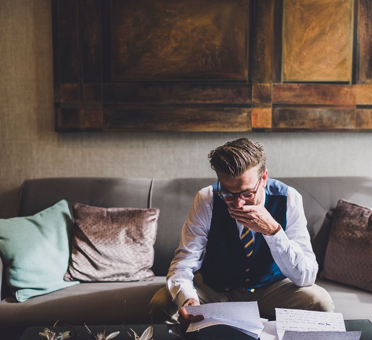 Groom Getting Ready