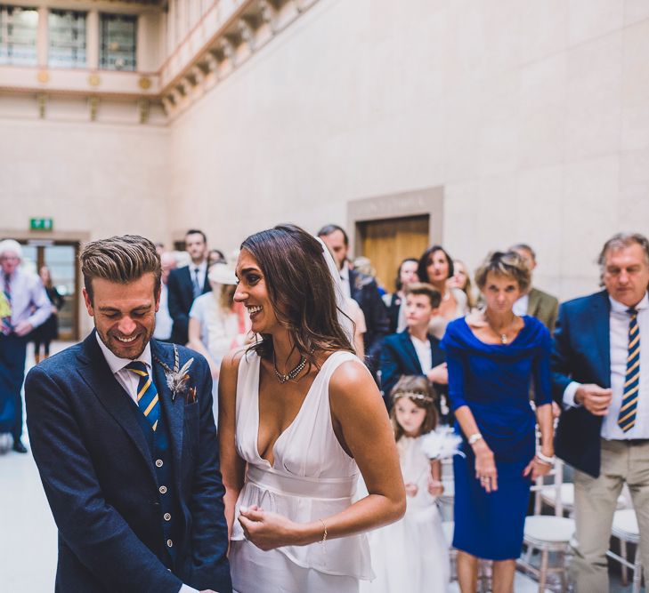 Bride & Groom at Hammersmith Town Hall Wedding Ceremony