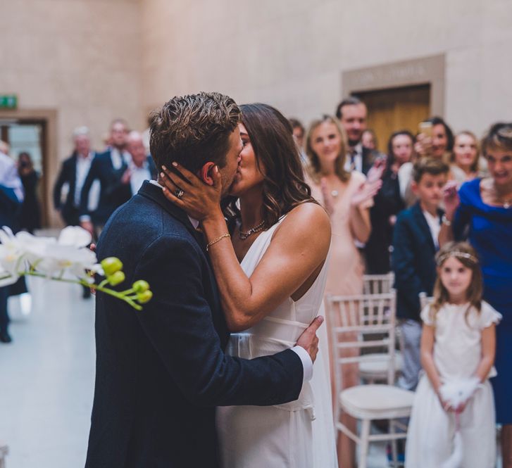 Bride & Groom at Hammersmith Town Hall Wedding Ceremony