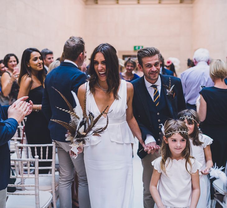 Bride & Groom at Hammersmith Town Hall Wedding Ceremony