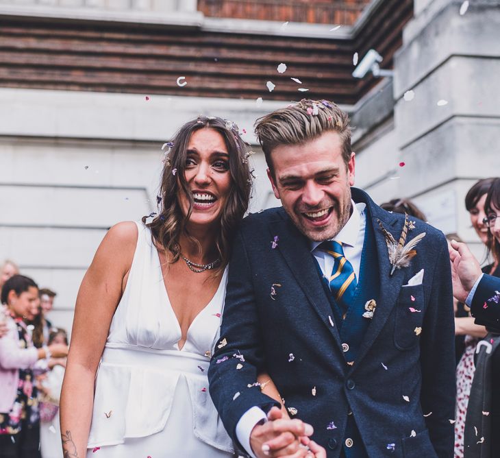 Bride & Groom Confetti Moment