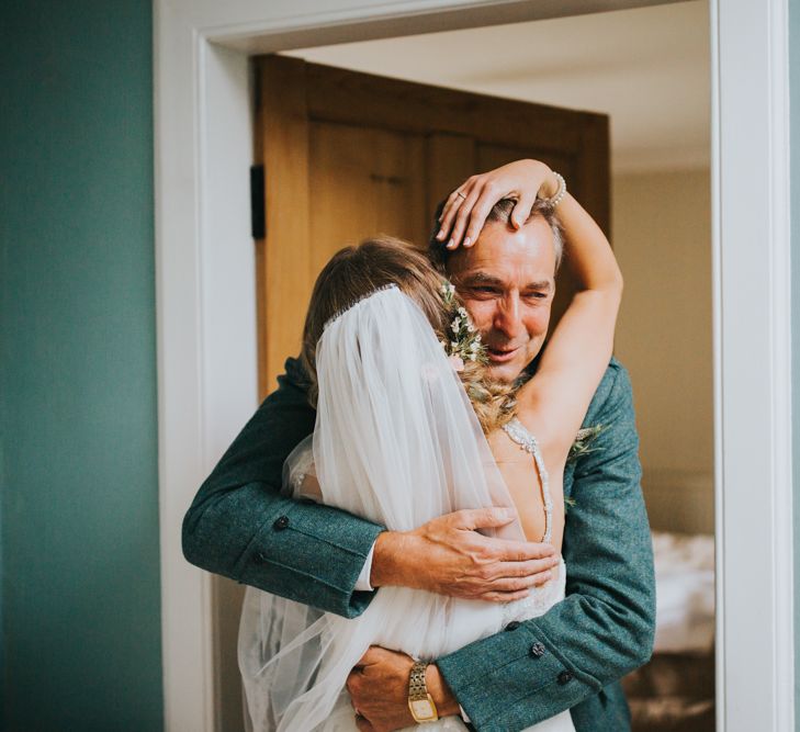 Bride & Father of the Bride Moment | 2 Day Festival Theme Wedding | Colin Ross Photography