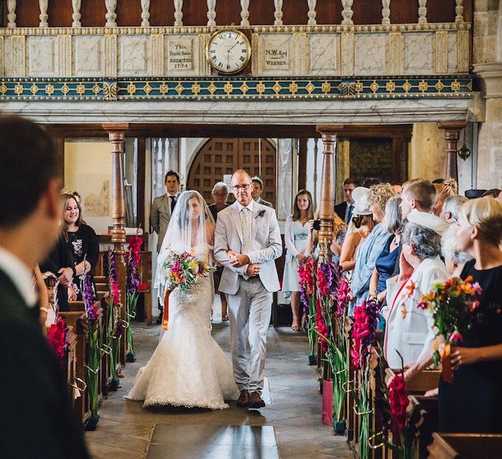 Beautiful Bride In Pronovias