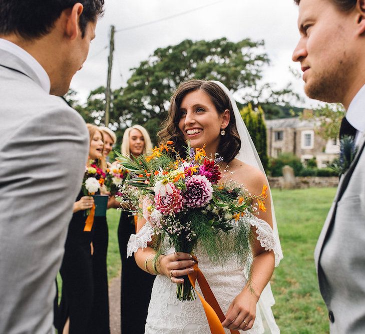 Beautiful Bride In Pronovias