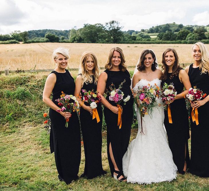 Bridesmaids In Black