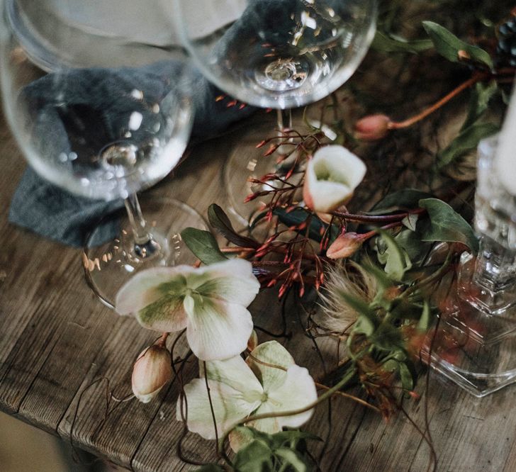 Spring Flower Table Decoration | Powder Blue Spring Wedding Inspiration Styled by The Little Lending Co | Megan Duffield Photography