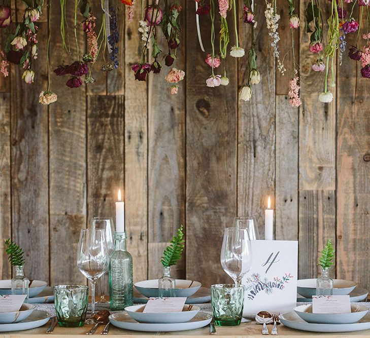 Dried Flower Installation By Lotus Floral Art | Image by Sarah London Photography | Having A Eco Friendly Wedding