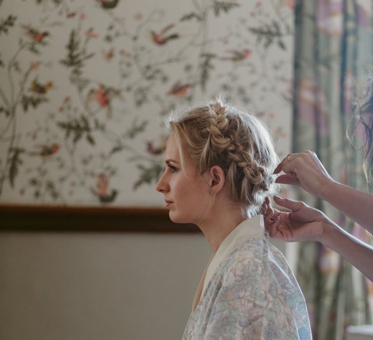 Elegant Winter Wedding At Huntsham Court Devon With Bride In Bespoke Gown & High Necked Cashmere Jumper With Images By Millar Cole Photography