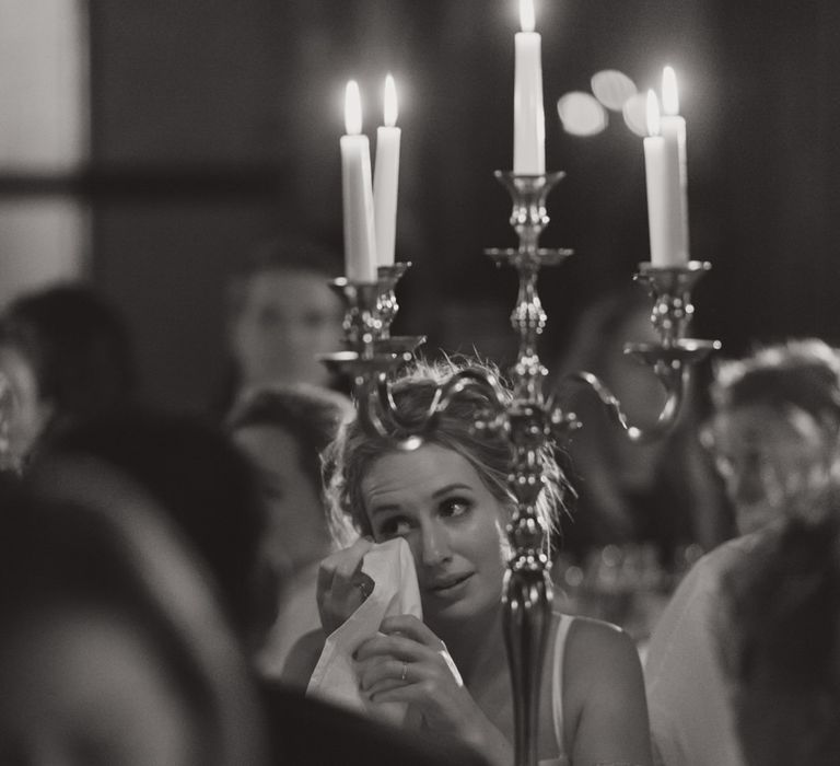 Elegant Winter Wedding At Huntsham Court Devon With Bride In Bespoke Gown & High Necked Cashmere Jumper With Images By Millar Cole Photography