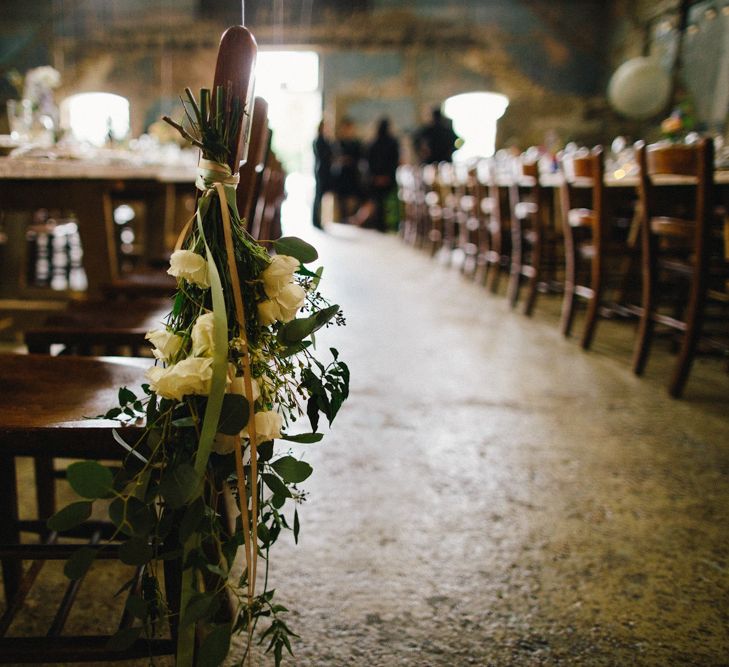 Floral Chair Back Decor