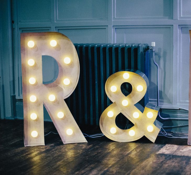 Giant Light Up Letters Wedding Decor