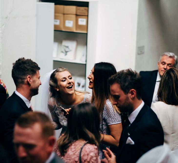 City Chic wedding in London at The Museum of St John and St John Restaurant. Photography by Dale Weeks with Bride in Temperley Bride.