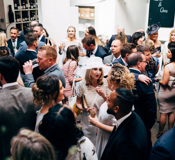 City Chic wedding in London at The Museum of St John and St John Restaurant. Photography by Dale Weeks with Bride in Temperley Bride.