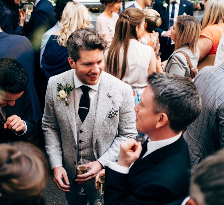 City Chic wedding in London at The Museum of St John and St John Restaurant. Photography by Dale Weeks with Bride in Temperley Bride.