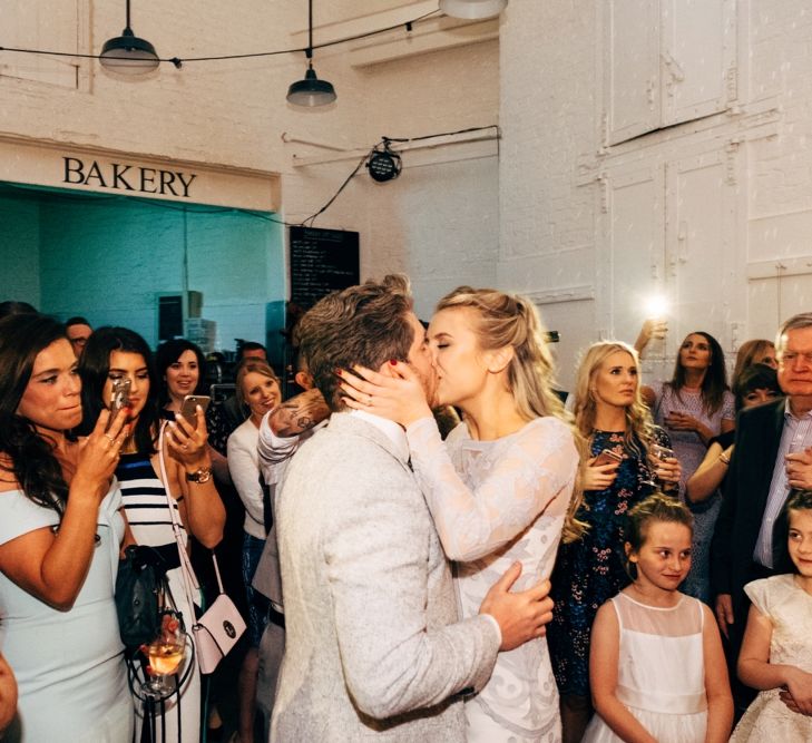 City Chic wedding in London at The Museum of St John and St John Restaurant. Photography by Dale Weeks with Bride in Temperley Bride.