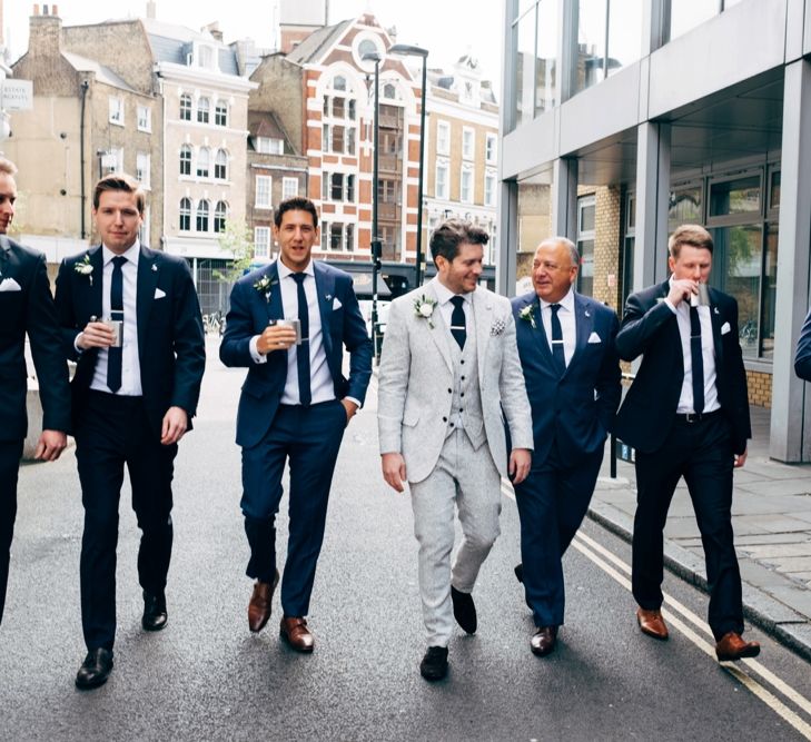 City Chic wedding in London at The Museum of St John and St John Restaurant. Photography by Dale Weeks with Bride in Temperley Bride.