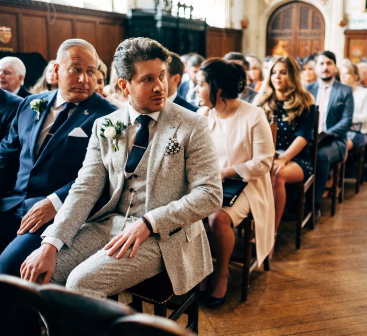 City Chic wedding in London at The Museum of St John and St John Restaurant. Photography by Dale Weeks with Bride in Temperley Bride.