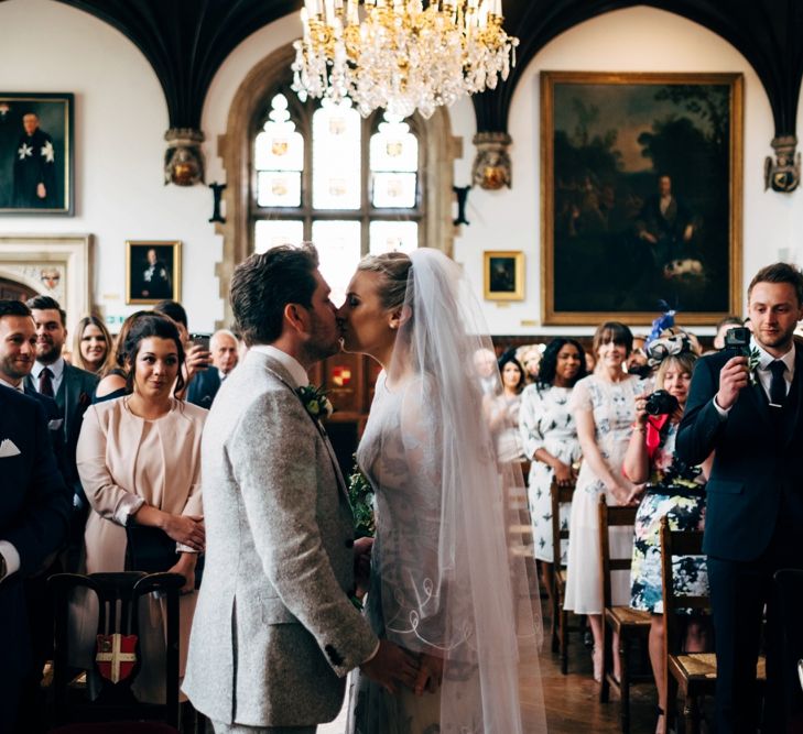 City Chic wedding in London at The Museum of St John and St John Restaurant. Photography by Dale Weeks with Bride in Temperley Bride.