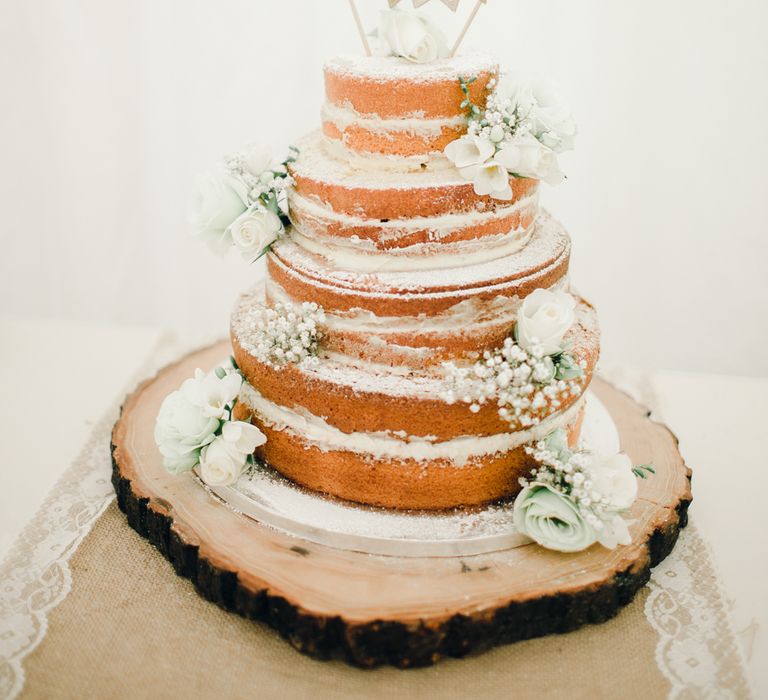 Naked Cake For Wedding