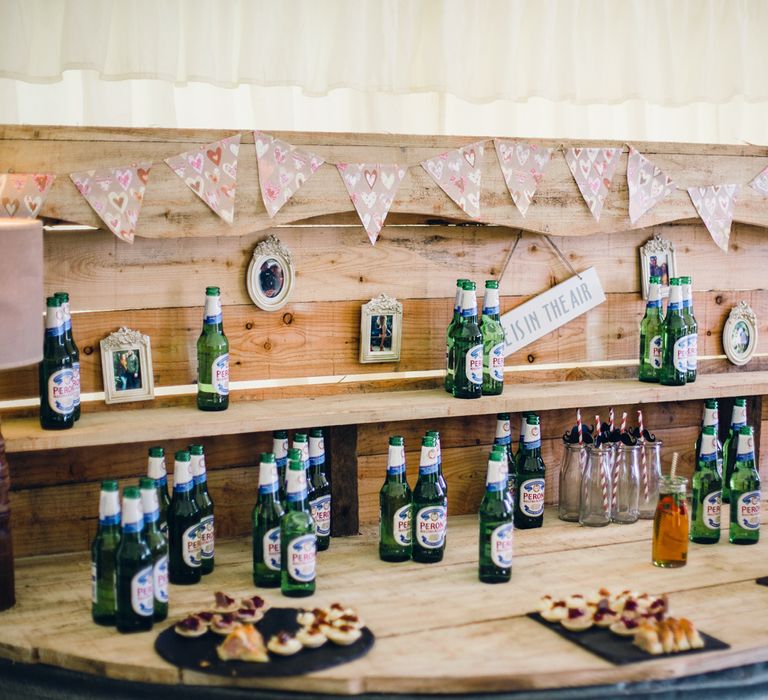 Beer Table At Wedding