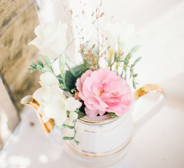 Flowers in China Tea Cups