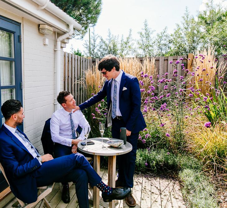 Groomsmen Getting Ready | Colourful Coastal Wedding at The Gallivant in Camber Sands with DIY Decor | Epic Love Story Photography