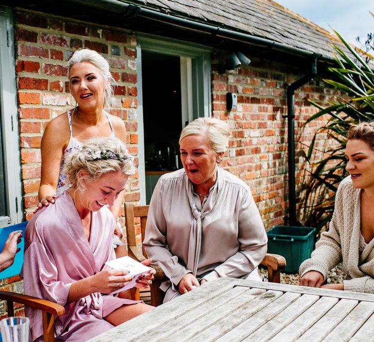 Bridal Preparations | Colourful Coastal Wedding at The Gallivant in Camber Sands with DIY Decor | Epic Love Story Photography